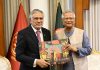 পাকিস্তানের উপ-প্রধানমন্ত্রীর সঙ্গে প্রধান উপদেষ্টা ইউনূসের বৈঠক