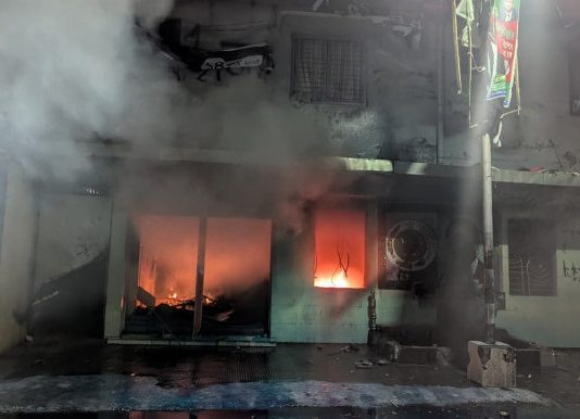 কাকরাইলে জাপা কার্যালয়ে ফের হামলা, অগ্নিসংযোগ